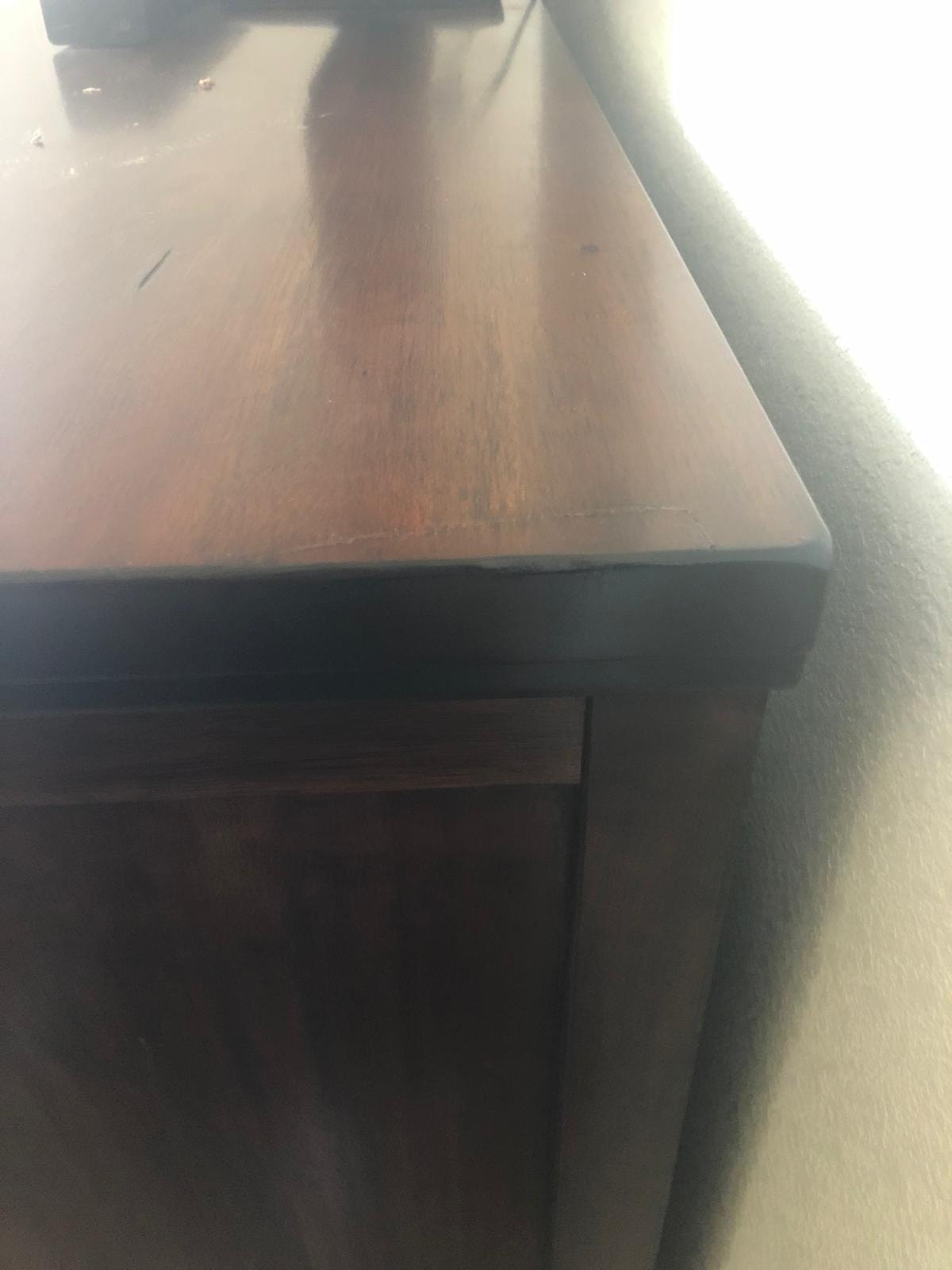 Dresser Top Repair — after repair