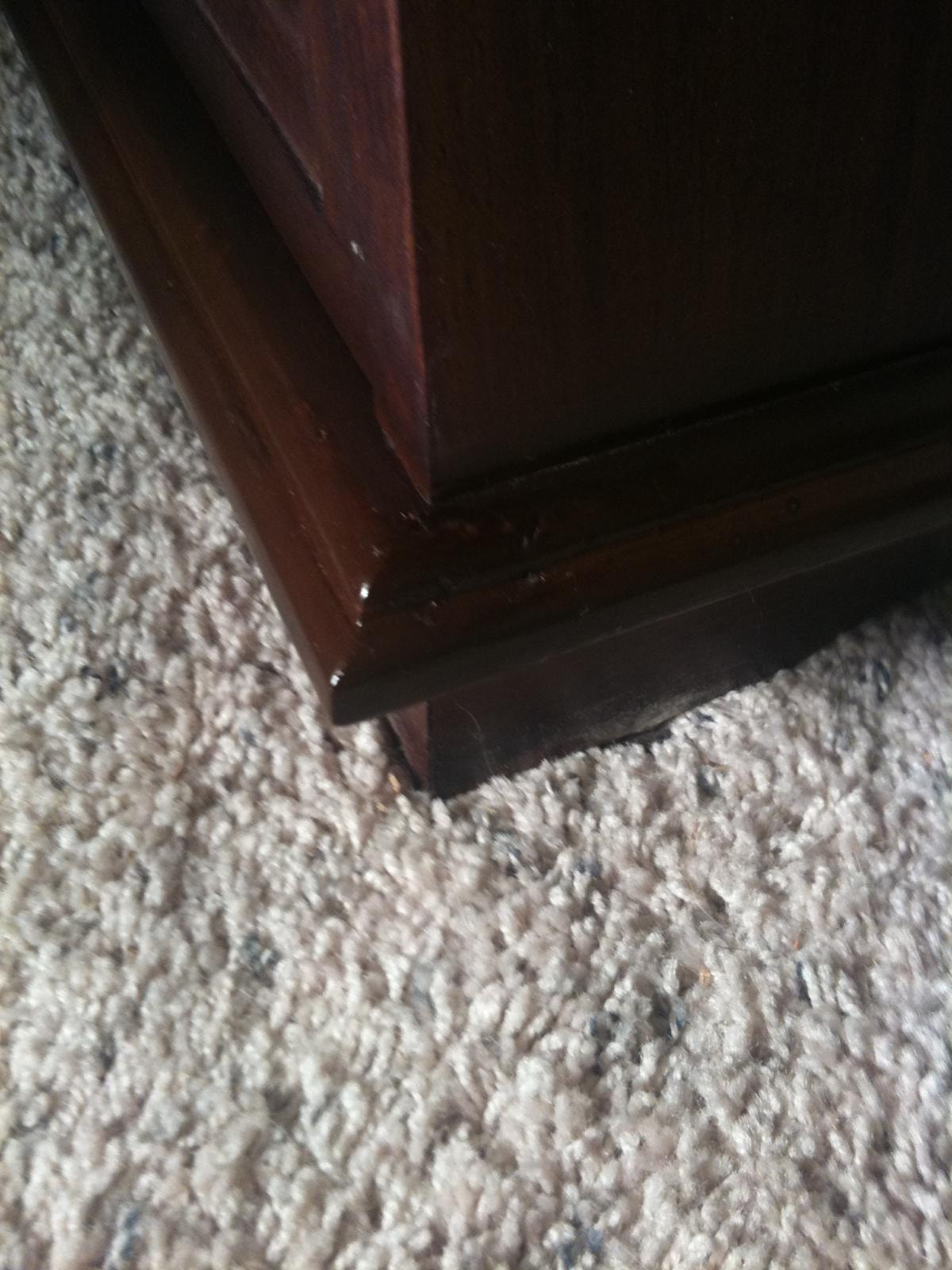 Ornate Wood Corner Repair — after repair